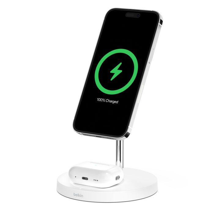 BELKIN BOOST UP CHARGE PRO MAGSAFE 2-IN-1 WHT - 745883819133