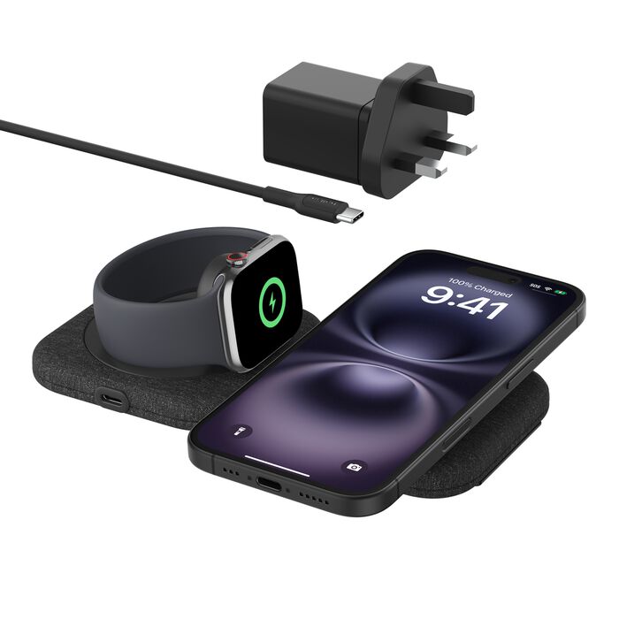 BELKIN QI2 2-IN-1 FOLDABLE WIRELESS CHR PAD - 745883883080