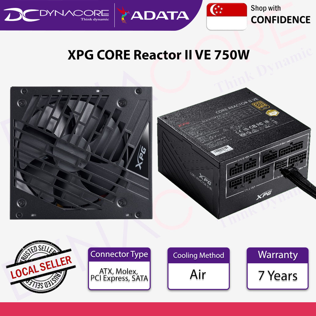 Adata XPG CORE REACTOR II VE 750W 80PLUS Gold ATX3.1 (7 YEARS