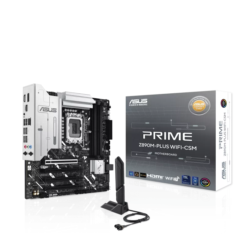 ASUS PRIME Z890M-PLUS WIFI-CSM mATX Gaming Motherboard - 197105755444