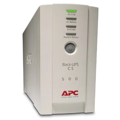 APC Back-UPS CS, BK500EI 300 Watts / 500 VA,Input 230V / Output 230V, Interface Port DB-9 RS-232, USB - APCBK500EI
