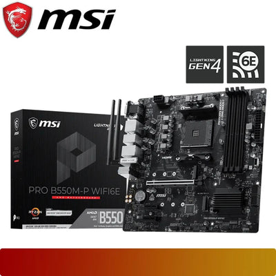 MSI PRO B550M-P WIFI6E AM4 m-ATX MOTHERBOARD - 4711377453530