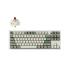 Keychron Q3 Max QMK/VIA Wireless Custom Mechanical Keyboard - Shell White - Brown - 4895248865537