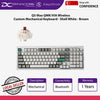 Keychron Q5 Max QMK/VIA Wireless Custom Mechanical Keyboard - Shell White - Brown - 4895248864424