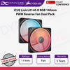 Corsair iCUE Link LX140-R RGB 140mm PWM Reverse Fan Dual Pack - Black - 840006688716