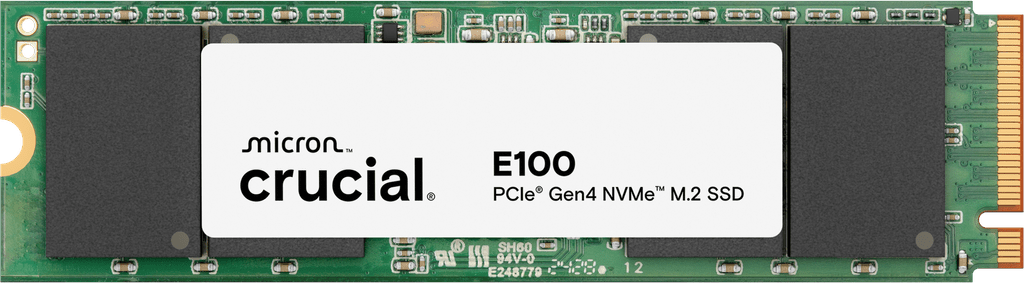 CRUCIAL E100 2TB 5000MB/s PCIe GEN4 NVMe M.2 SSD(3YRS) - 649528946164
