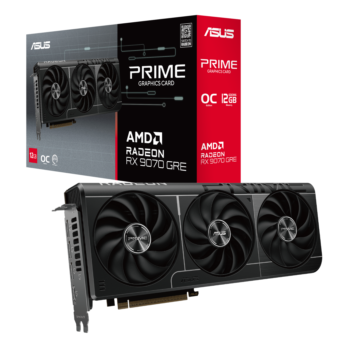 ASUS Prime Radeon RX 9070 GRE EVO OC Edition 12GB GDDR6 - 4711636593410