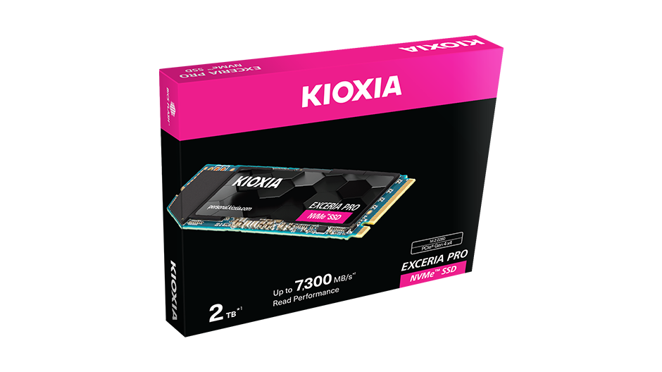 KIOXIA EXCERIA PRO 1TB 7300MB/s GEN4 NVMe M.2 SSD(5YRS WARRANTY) - 4582563854048