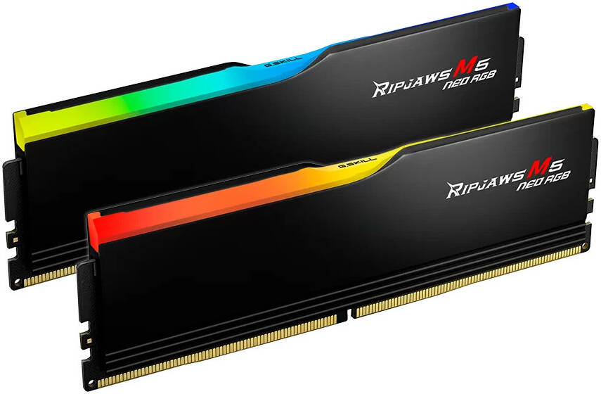 G.SKILL RIPJAWS M5 NEO RGB BLACK D5 6000MHz 64GB(32GBx2) CL36 AMD/INTEL - 4713294237675