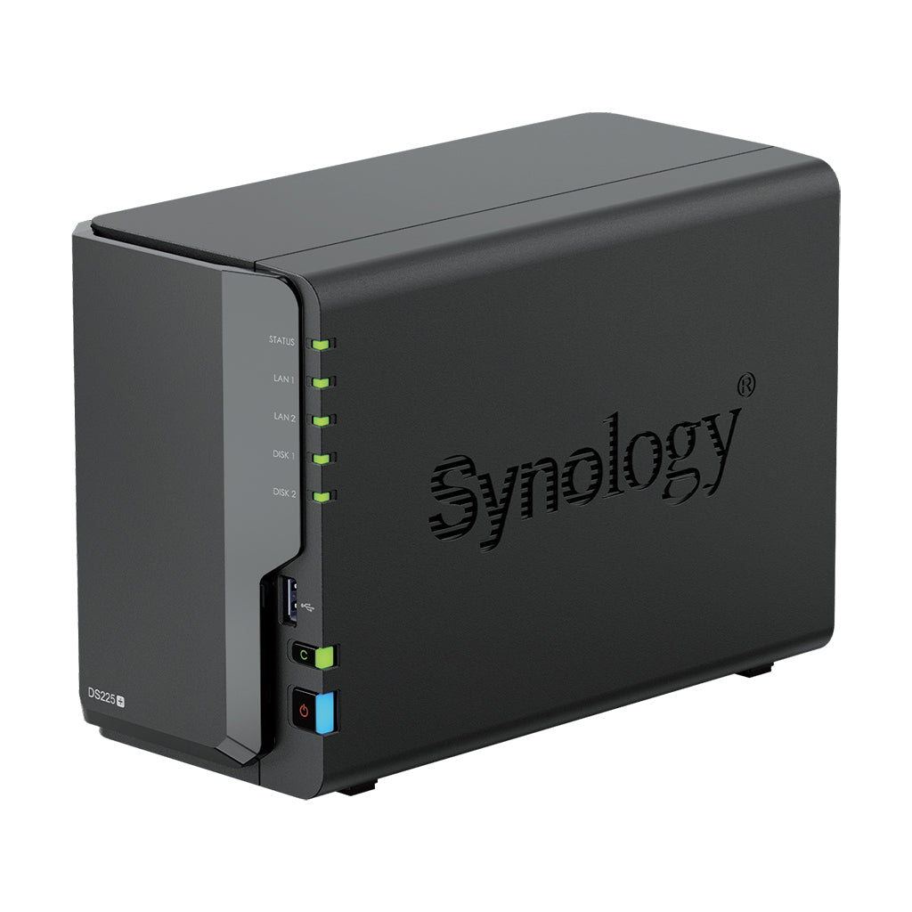 SYNOLOGY DS225+ 2-BAY 4CORE 2GB 2.5GBE NAS STORAGE(3YRS CARRY-IN) - 4711174726387