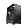 MSI PAG PANO M110A Mid-Tower Gaming PC Case  Micro-ATX Motherboard Support - Black - MSIPANOM110ABLK