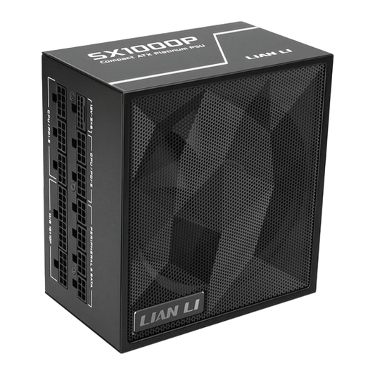 Lian Li SX1000P-1000W Fully Modular 80 Plus Platinum ATX 3.1 Black Power Supply - 4718466021106