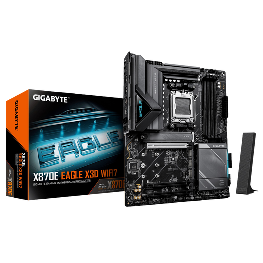 Gigabyte X870E EAGLE X3D WIFI7 ATX AMD AM5 DDR5 Motherboard - 4719331879532