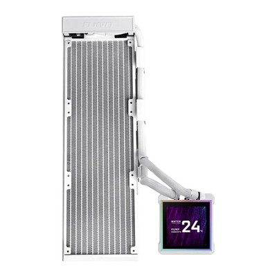 Lian Li Hydroshift II LCD-S 360N White All-in-One Fanless CPU Cooler with LCD - 4718466021410