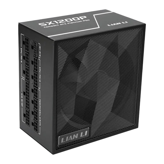 Lian Li SX1200P-1200W Fully Modular 80 Plus Platinum ATX 3.1 Black Power Supply - 4718466021267
