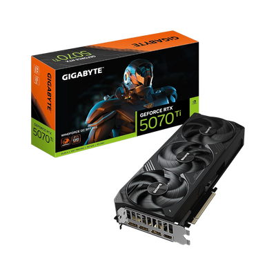 Gigabyte GeForce RTX5070Ti WINDFORCE OC SFF 16G GDDR7 Graphics Card GV-N507TWF3OC-16GD - 4719331355579