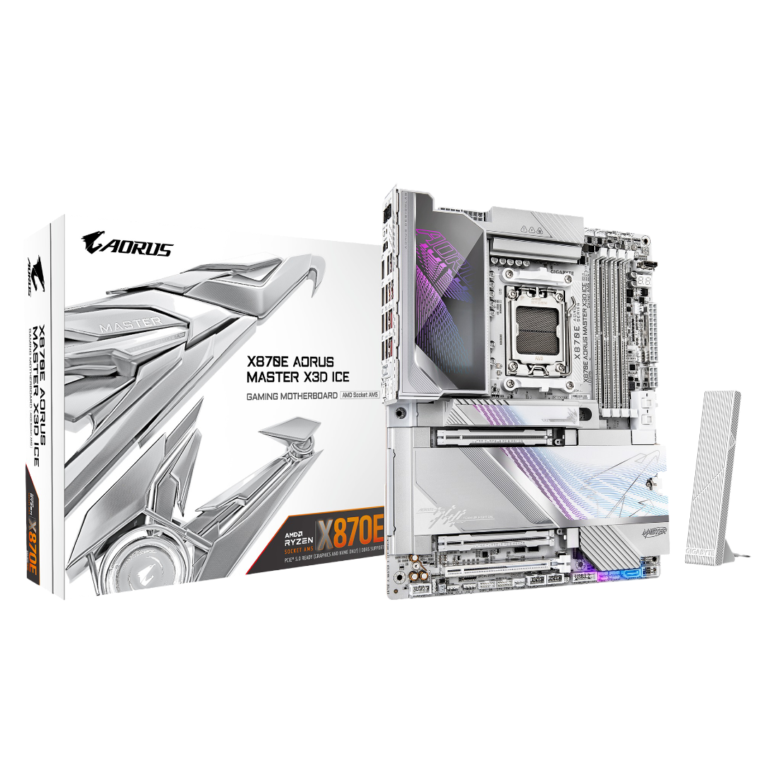 Gigabyte X870E AORUS Master X3D ICE AMD AM5 DDR5 ATX Motherboard - 4719331876517