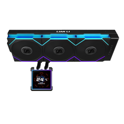 Lian Li HydroShift II LCD-S 360 CL Black RGB AIO LIQUID COOLER with UNI Fan - 4718466021380