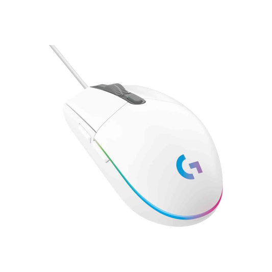 LOGITECH G203 LIGHTSYNC RGB WIRED MOUSE WHITE (2Y) - 097855155955
