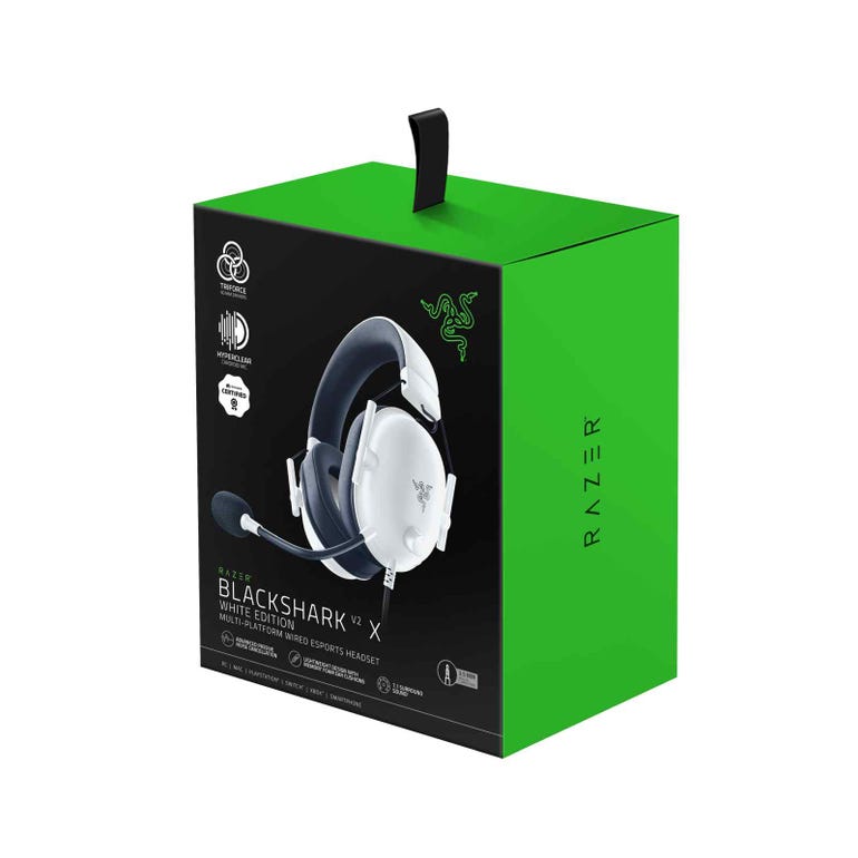 RAZER RZ04-03240700-R3M1 BLACKSHARK V2 X WIRED GAMING HEADSET WHITE - 8886419379836