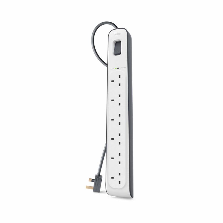 BELKIN BSV603AF2M-MY 6 OUTLET 2M SURGE PROTECTION STRIP - 745883906208
