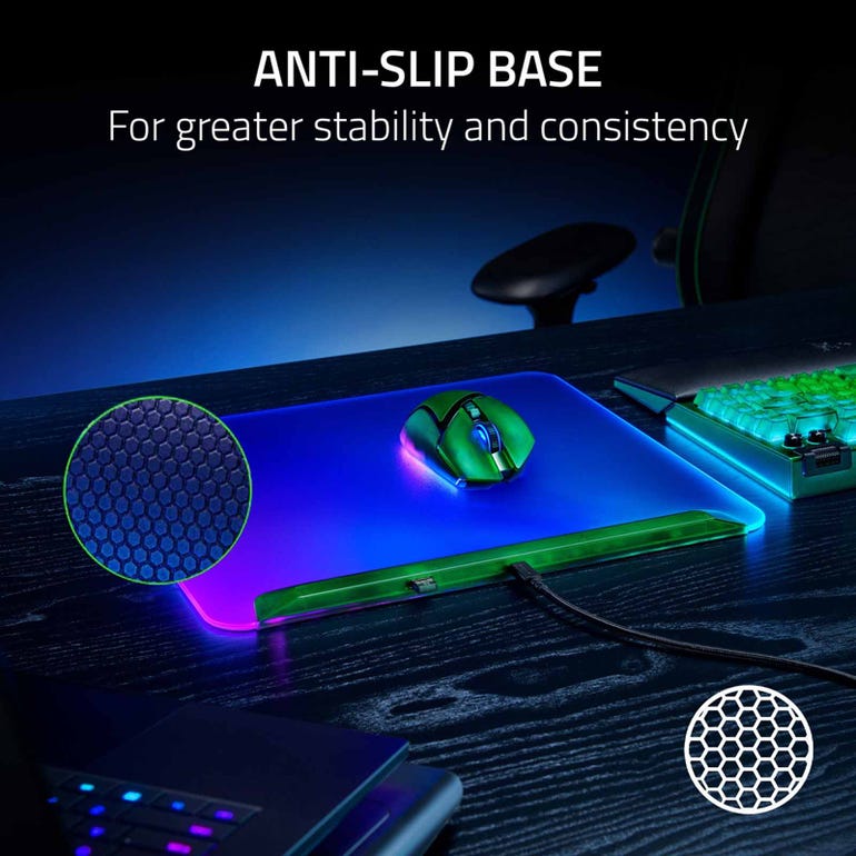 RAZER RZ02-04920300-R3M1 FIREFLY V2 PRO- MULTI-ZONE CHROMA GAMING MOUSE MAT - PHANTOM GREEN EDITION - FRML PACKAGING - 8886419319917