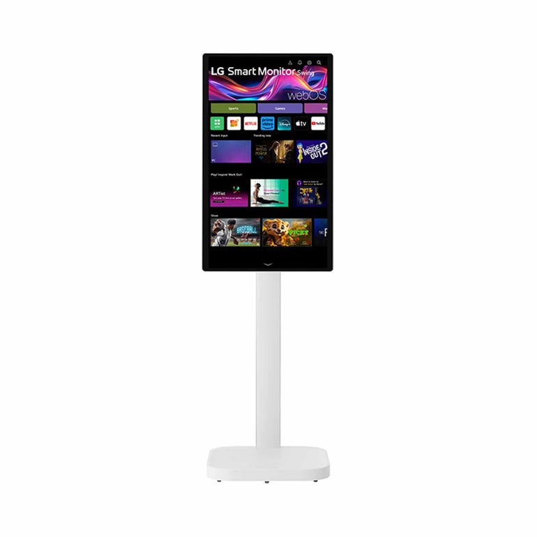 LG 32U889SA 31.5" 4K UHD  5ms  IPS Smart Monitor Swing with Touchscreen and Rolling Stand - LG32U889SA-W