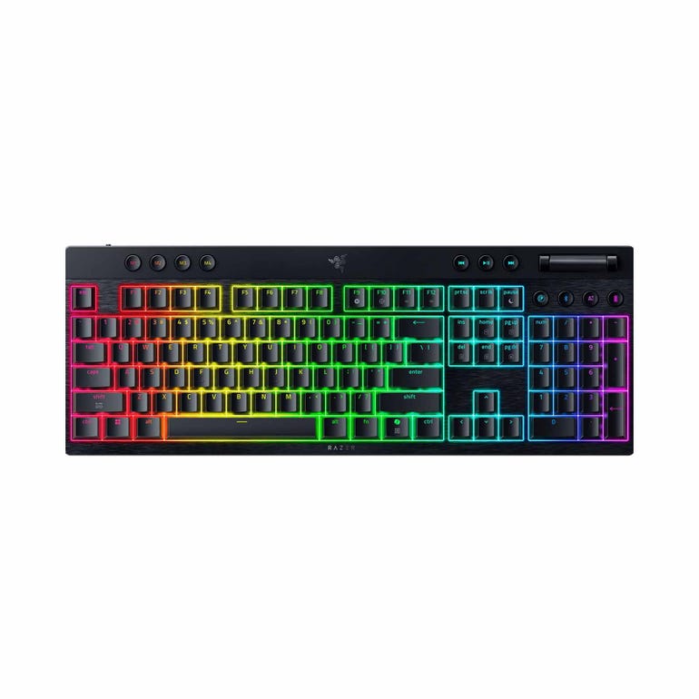 RAZER RZ03-05270100-R3M1 BLACKWIDOW V4 LOW-PROFILE HYPERSPEED (GREEN CLICKY SWITCH) - 8886419349587