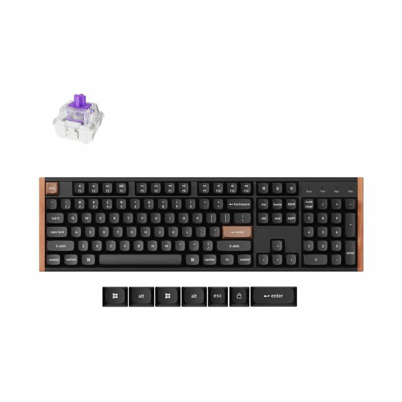 KEYCHRON K10 He Full Size 104 Key, Black Full Assembled, Rgb, Hot-swap, Hall Effect Keyboard - Special Ed. KYCN-K10H-F1 - 4894979016812
