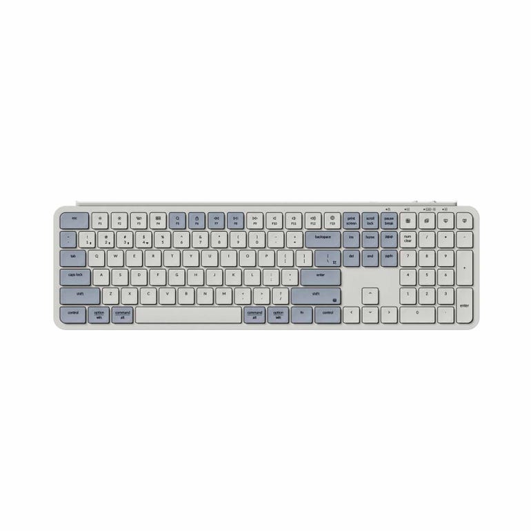 KEYCHRON KYCN-B6P-K11 B6 PRO, 109 KEY, RETRO BLUE, ULTRA-SLIM WIRELESS KEYBOARD - 4894979018700