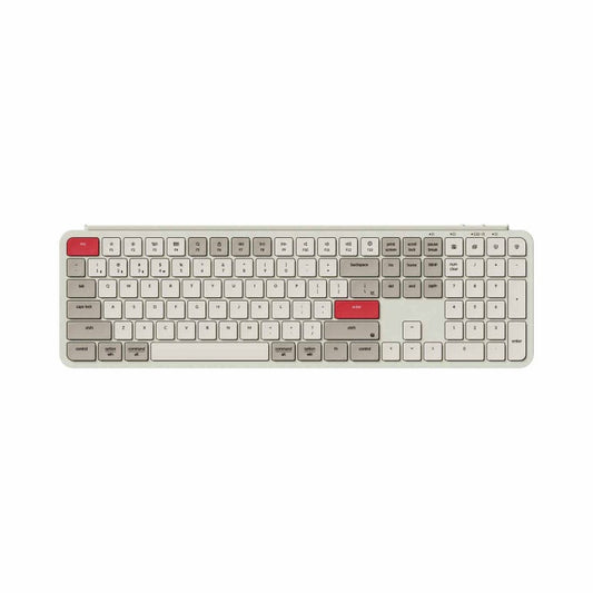 KEYCHRON KYCN-B6P-K13 B6 PRO, 109 KEY, RETRO RED, ULTRA-SLIM WIRELESS KEYBOARD - 4894979018724