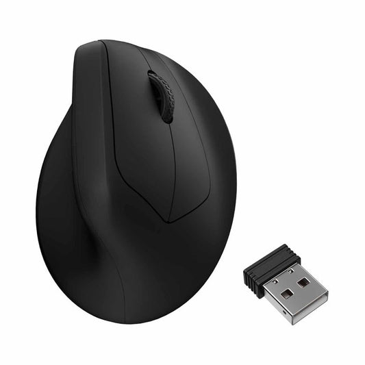 KEYCHRON KYCN-M5-A23 M5 8K 2.4 GHZ WIRELESS ERGONOMIC VERTICAL MOUSE - BLACK - 4895248890096