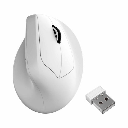 KEYCHRON KYCN-M5-A24 M5 8K 2.4 GHZ WIRELESS ERGONOMIC VERTICAL MOUSE - WHITE - 4895248890102