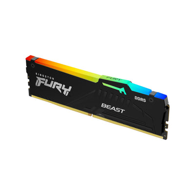 KINGSTON FURY BEAST RGB BLACK 6000MT/s 16GB CL30 AMD/INTEL SINGLE STICK - 740617342956