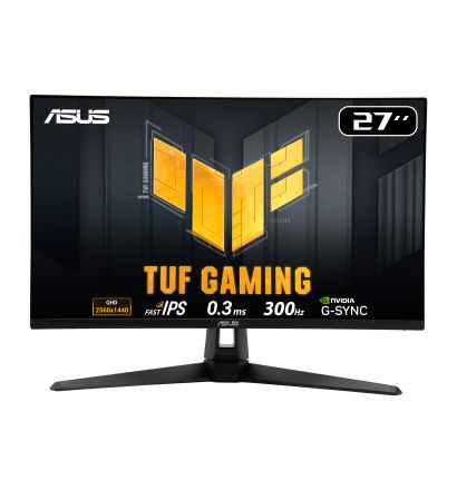 ASUS TUF Gaming Series 5 - VG27AQM5A Gaming Monitor – 27-inch, QHD(2560x1440), 300Hz, Fast IPS, ELMB Sync, 0.3ms (GTG), Stereo speaker, 95% DCI-P3, DisplayWidget Center - ASUSVG27AQM5A