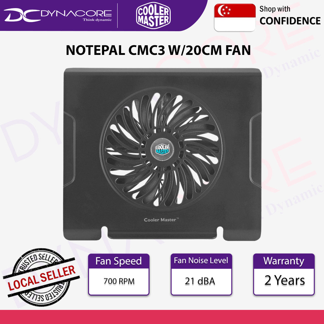 COOLER MASTER NOTEPAL CMC3 W/20CM FAN (2YRS BY BLT) - 884102016349