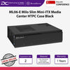 SilverStone ML06-E Milo Slim Mini-ITX Media Center HTPC Case Black - SST-ML06B-E