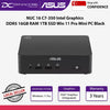 ASUS NUC 16 C7-350 Intel Graphics DDR5 16GB RAM 1TB SSD Win 11 Pro Mini PC Black - 199291628304
