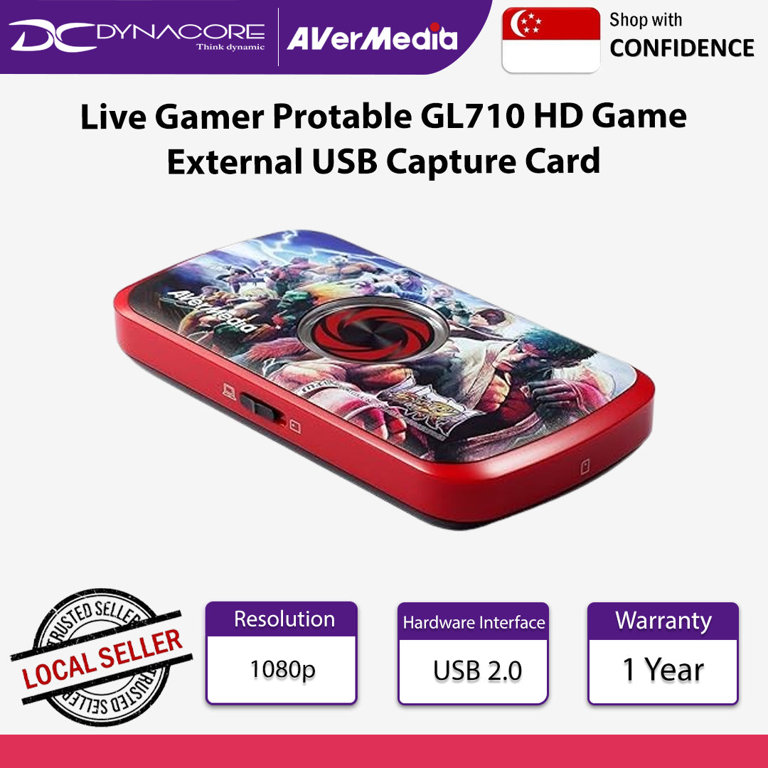 Avermedia Live Gamer Protable GL710 HD Game External USB Capture Card - GL710