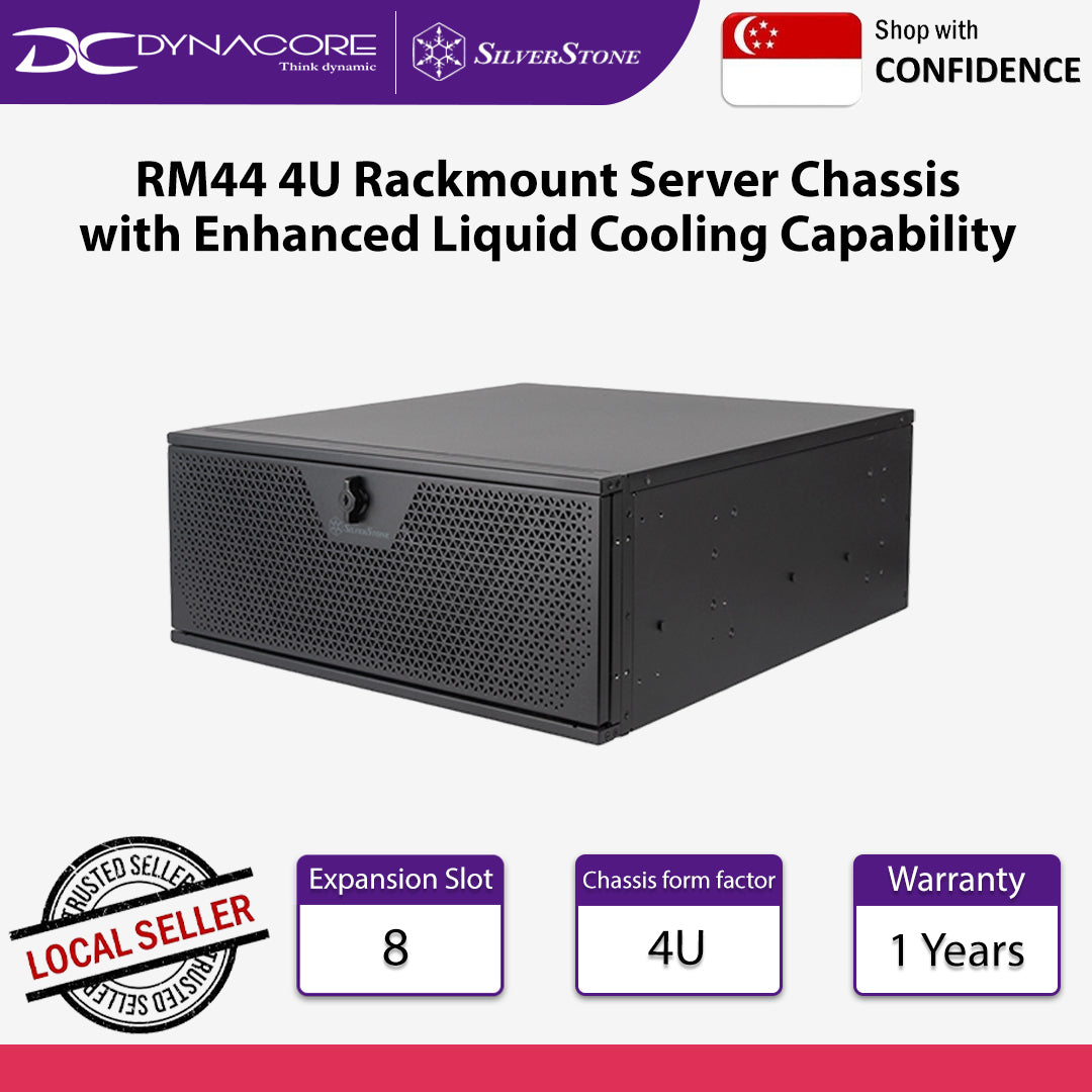 SilverStone RM44 4U Rackmount Server Chassis with Enhanced Liquid Cooling Capability - SST-RM44