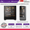 DarkFlash DY460 ATX Mid-Tower PC Gaming Case High Airflow with 4 ARGB PWM Fans Black - DY460 BLACK (4FANS)