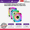 Corsair LL120 RGB 120mm Dual Light Loop White RGB LED PWM Fan Triple Pack - 840006605584