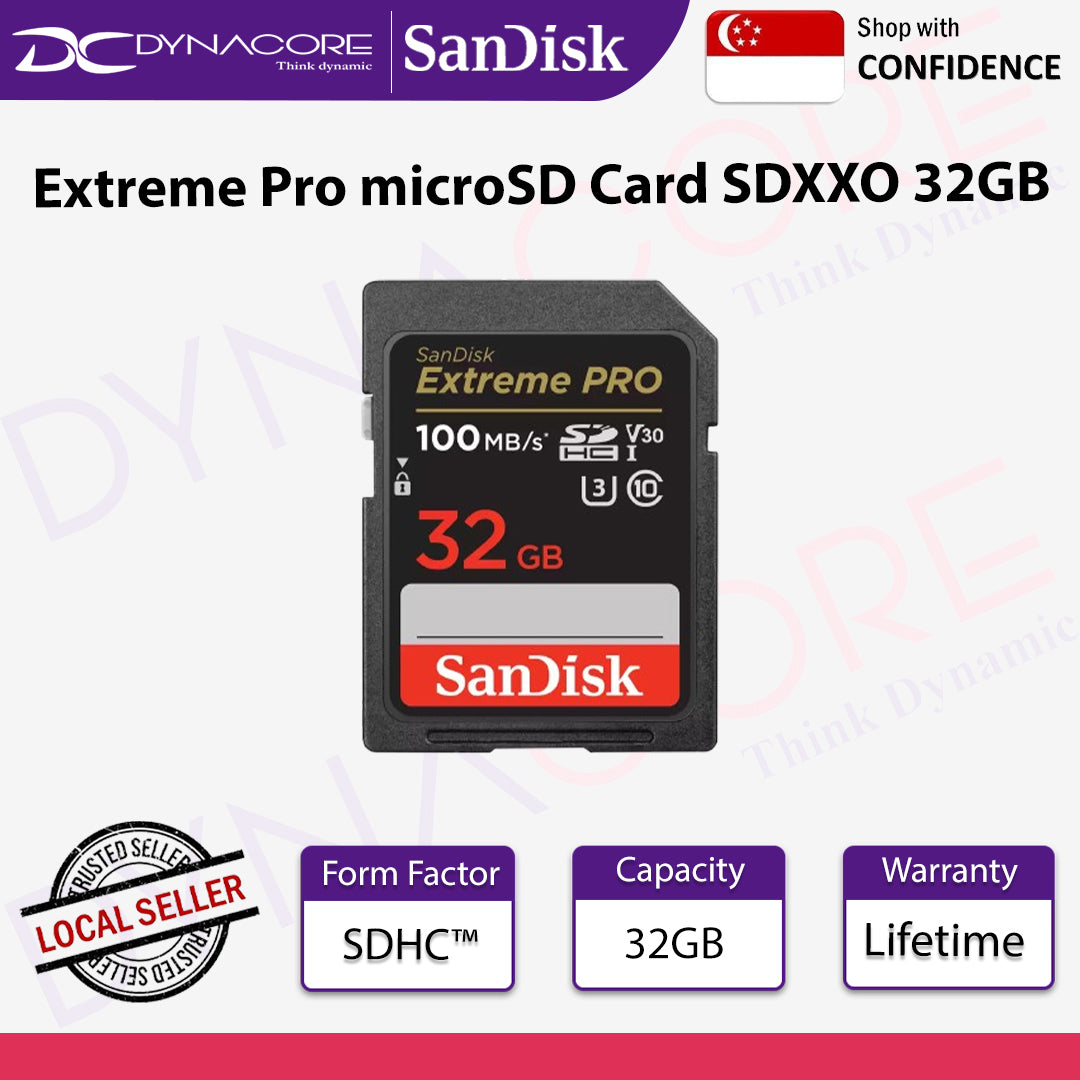 SanDisk Extreme Pro microSD Card SDXXO 32GB  - 619659188689