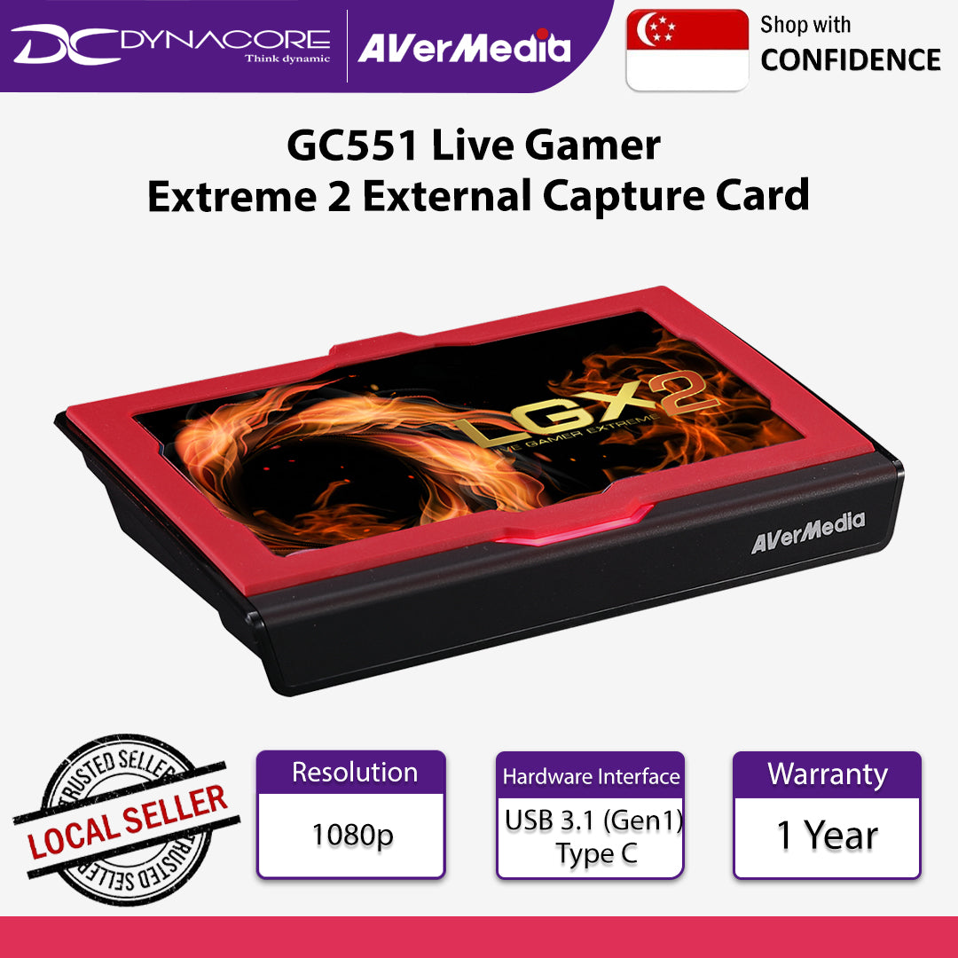 Avermedia GC551 Live Gamer Extreme 2 External Capture Card - GC551