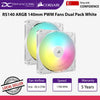Corsair RS140 ARGB 140mm PWM Fans Dual Pack White - 840006684190