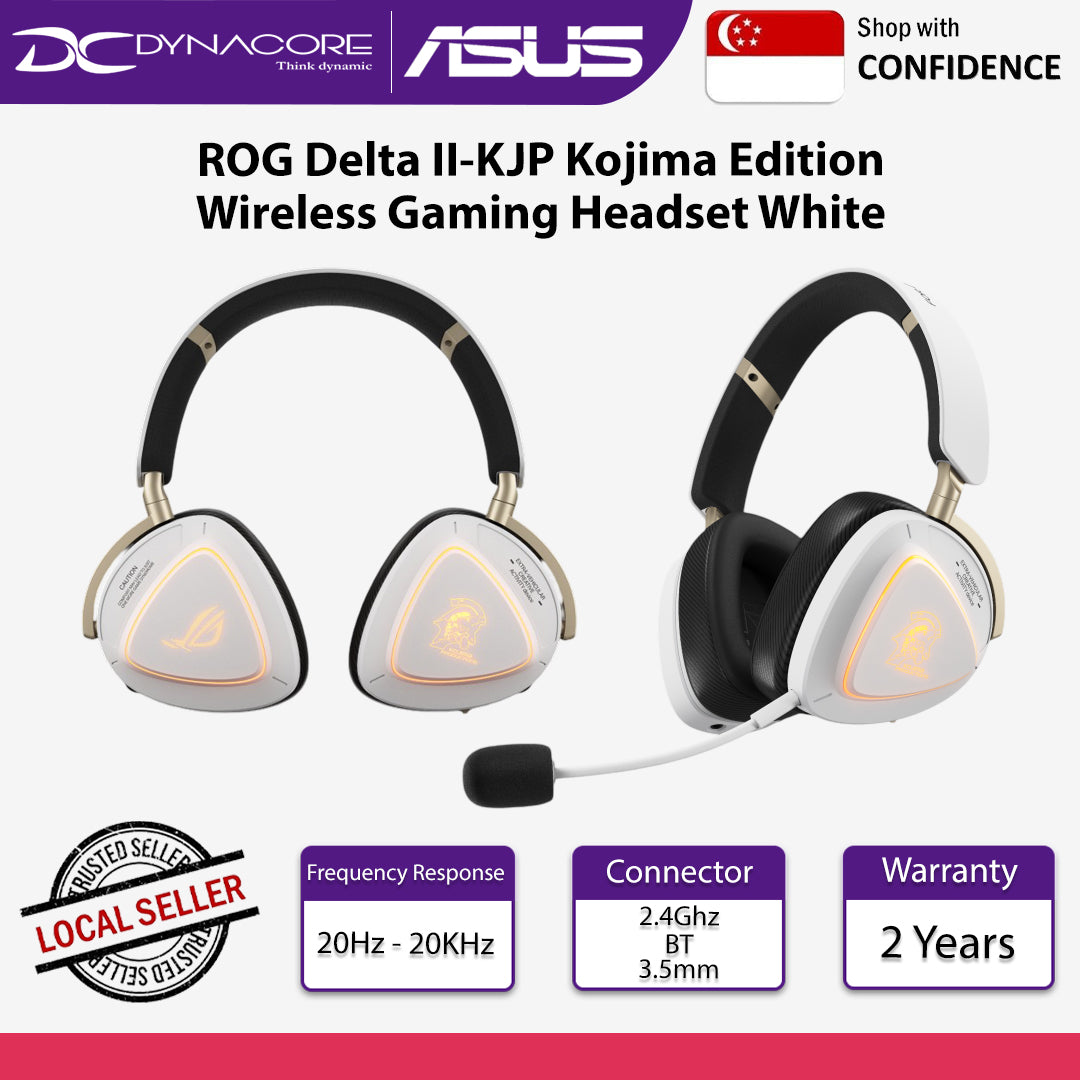 ASUS ROG Delta II-KJP Kojima Edition Wireless Gaming Headset White - 199291291058