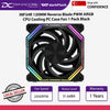 DarkFlash INF34R 120MM Reverse Blade PWM ARGB CPU Cooling PC Case Fan 1 Pack Black - INF34R BLACK(1-PK)