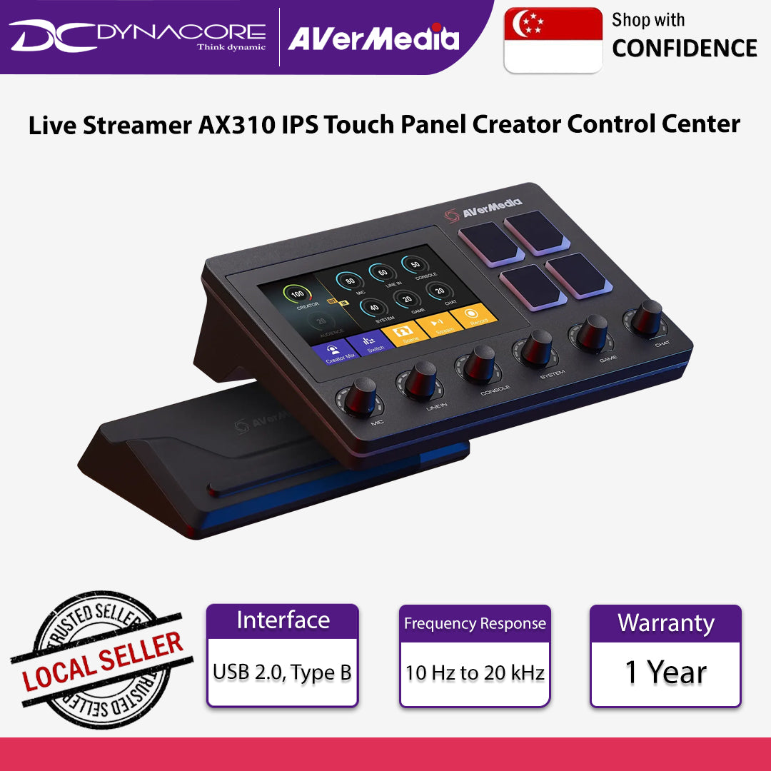 Avermedia Live Streamer AX310 IPS Touch Panel Creator Control Center - AX310