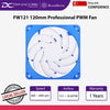 SilverStone FW121 120mm Professional PWM Fan with Optimal Performance and Low Noise White Blade Blue Frame - SST-FW121