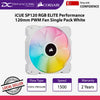 Corsair iCUE SP120 RGB ELITE Performance 120mm PWM Fan Single Pack White - 840006637769